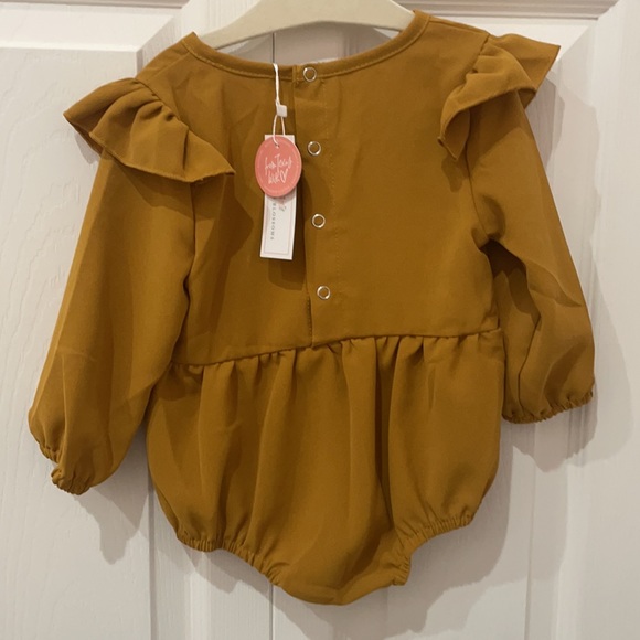 Baileys Blossoms Rust Romper - Picture 2 of 6